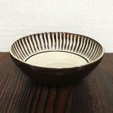 小鹿田焼の5寸鉢 内白 刷毛目 【小石原焼】