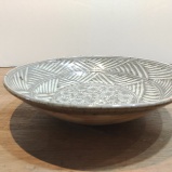 小鹿田焼の７寸深皿　【武雄焼】