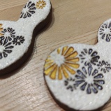 小鹿田焼の箸置き　ひょうたん　【武雄焼】