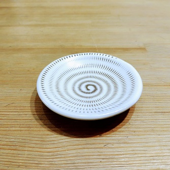 ３寸皿　飛び鉋　【小石原焼】小石原焼