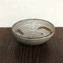 ５寸鉢　飛び鉋　うちかけ　【小石原焼】